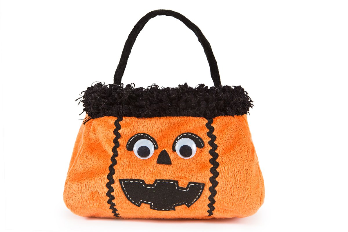 XD15836A Jack-O-Lantern Treat Bag 7x7x13